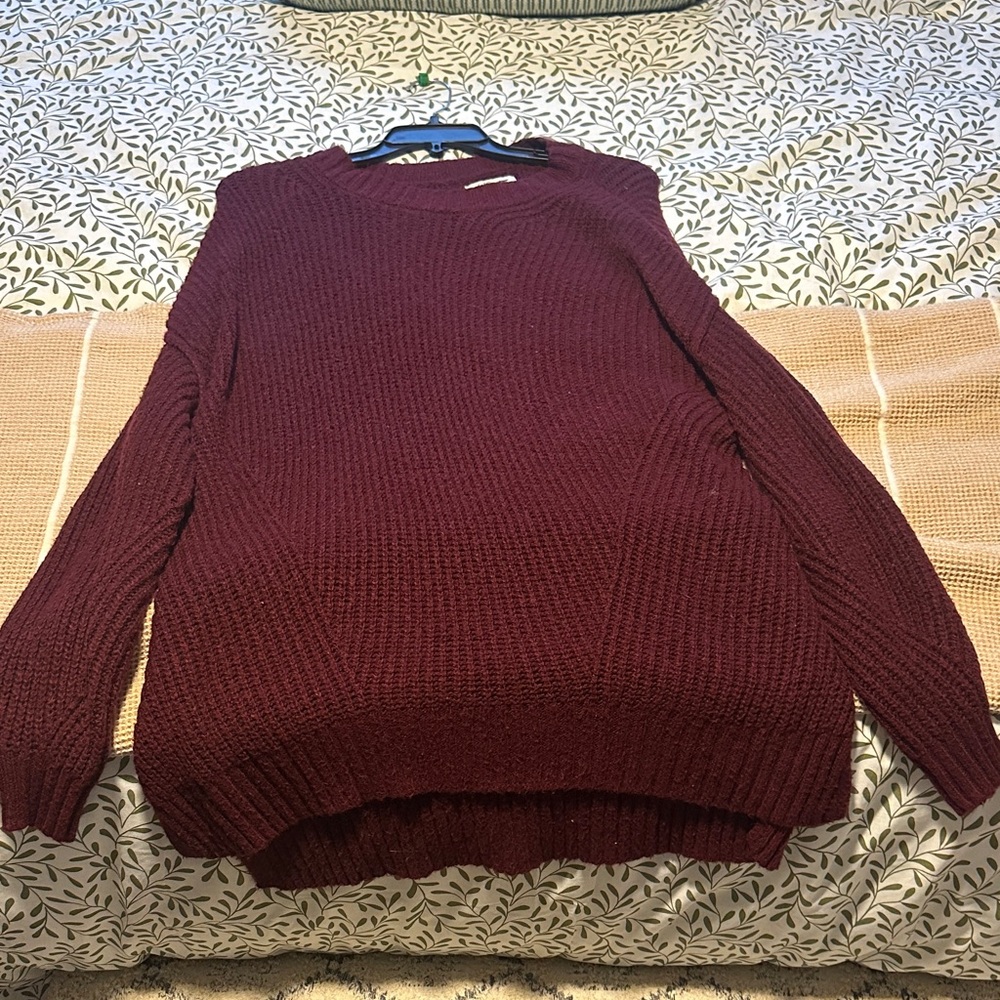 Women's Burgundy Sweater Dress